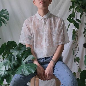 ASOS Oversized Short Sleeve Sheer Lace Shirts
